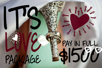 It's Love package $1500